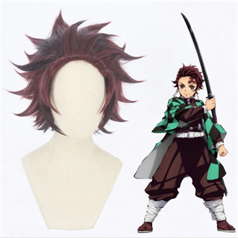 Demon Slayer: Kimetsu no Yaiba Kamado Tanjirou косплей для взрослых Аниме одежда аксессуары костюм реквизит Хэллоуин - Цвет: B02