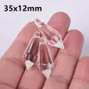 Bicone Prism Teardrop Faceted Crystal Glass 35mm 52mm 58mm 78mm 98mm Loose Pendant for DIY Crafts Jewelry Making ► Photo 2/6