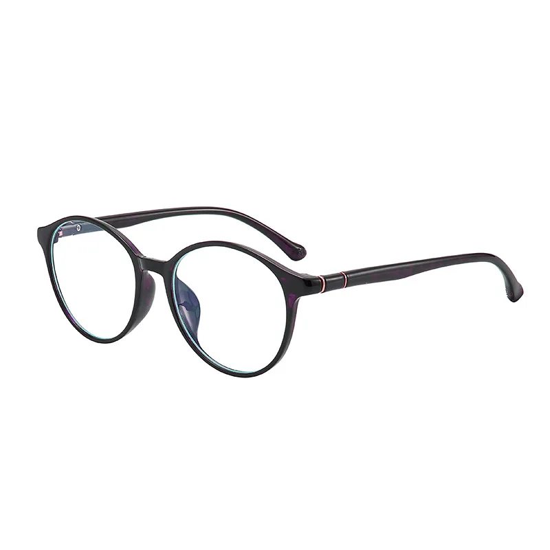 

November new TR90 retro round anti-bright computer glasses flexible and fall-resistant optical frame blue light blocking glasses