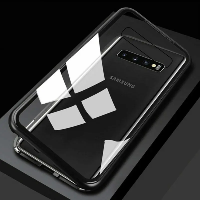 Магнитная Адсорбция металлический чехол для samsung Galaxy A50 A70 S8 S9 S10 плюс S10e Примечание 10 9 8 A40 A10 A20 A30 A7 A9 Стекло чехол