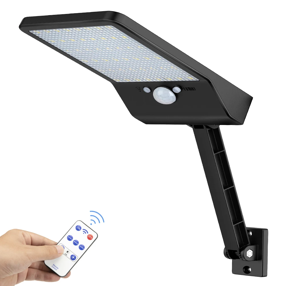 Led-Солнечная-стена-крыльцо-датчик-свет сад-двор-Наводнение-лампа открытый пульт дистанционного управления Ip65 радар-полюс движения постоянно