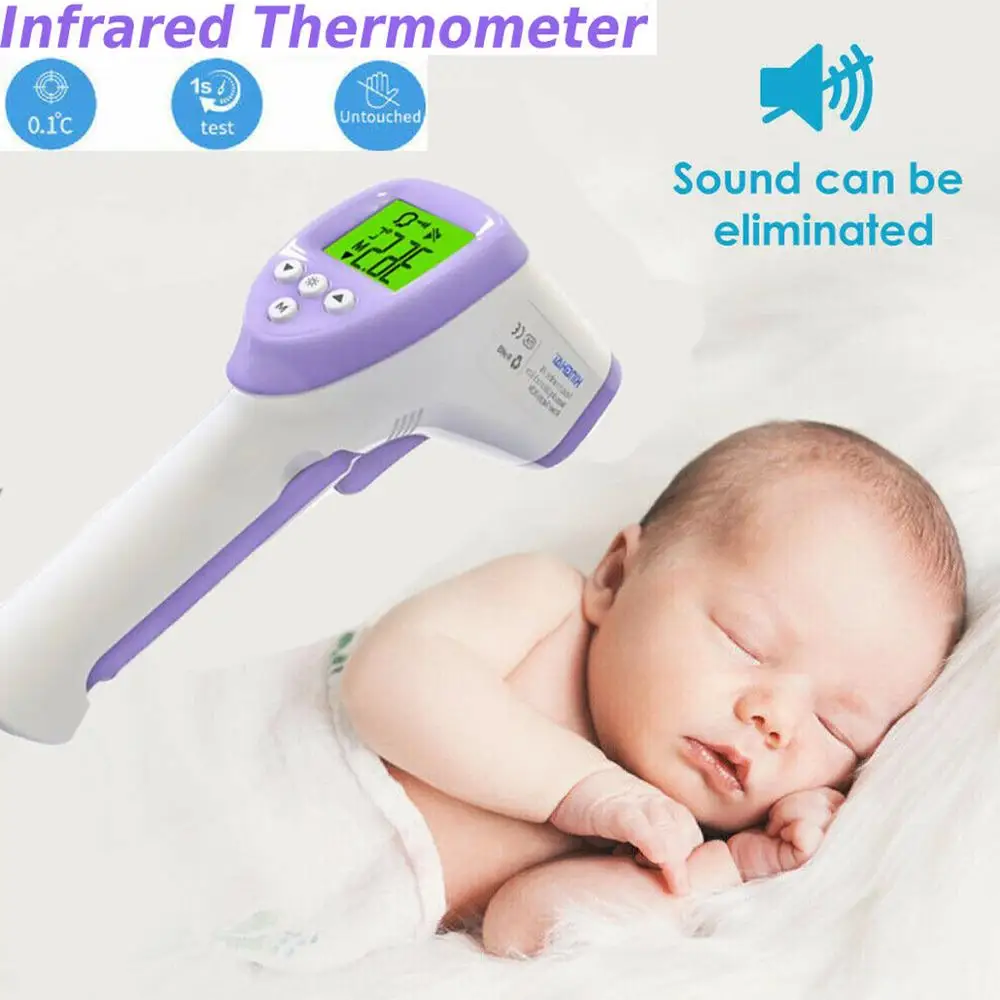 

Forehead Thermometer Non Contact Infrared Thermometer Body Temperature Fever Digital Measure Tool for Baby Adult