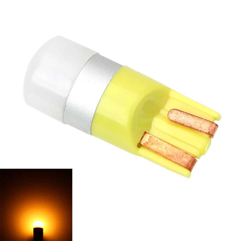 Цвет: желтый FORAUTO T10 3030 1 SMD T10 w5w Автомобильные светодиодные лампы Led DRL поворотные парковочные Ширина внутренний купол лампа для чтения Авто Клин лампы 12V автомобильный Стайлинг - Испускаемый цвет: Цвет: желтый