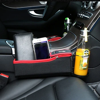 

Car Seat Crevice Storage Box Cup Drink Holder Organizer Auto Gap Pocket Stowing Tidying For Phone Pad Card Coin Case Accessories