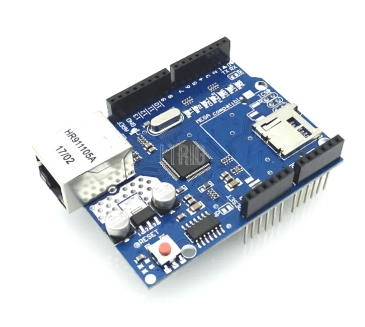 LTRIG custom 1Pcs Shield Ethernet W5100 R3 Mega 2560 1280 328 UNR Development board for | Компьютеры и офис