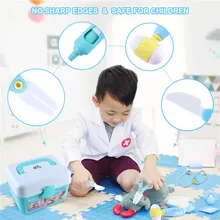 40 шт., детские игрушки, Набор доктора, детские чемоданы, медицинский комплект для косплея, игрушечная аптечка для медсестры, костюм, рождественский подарок