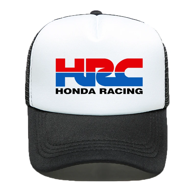 Крутая Кепка Дальнобойщика s HRC Honda гоночный автомобиль, мотоцикл болельщиков Кепка крутая летняя бейсбольная сетка хип-хоп шапка, Кепка для мужчин