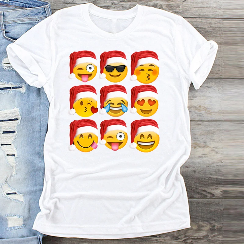 Рождественская графическая футболка Tumblr, женские футболки, футболки с принтом, модные женские футболки, теплые пожелания, год, Веселая Футболка - Цвет: CZ20229