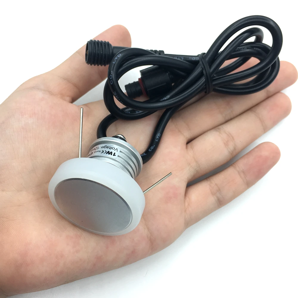 Garden Decoration Lamps 12V LED Deck Lights Waterproof Landscape Staircase Step Lighting 1W Recessed Underground Lamp Garden Pathway Stairs Decoration