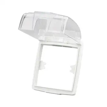 

Transparent Socket Protective Cover Wall Removable Waterproof Box Self-adhesive Cover Switch Protection Cover Socket Transp E4A0