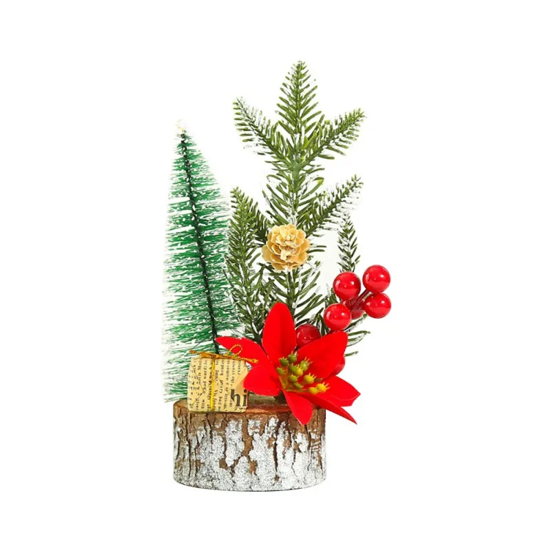 Искусственная Рождественская елка, украшение стола, Рождественская спальня, украшение стола для дома, офиса, подарок - Цвет: A
