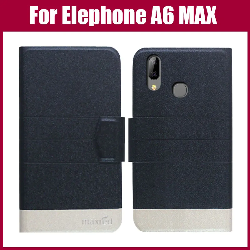 Горячая распродажа! Elephone A6 MAX чехол 5 цветов откидной ультратонкий цветной