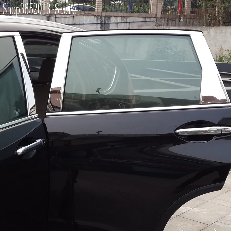6 шт. для Honda CRV CR-V 2012 2013 из нержавеющей стали Оконные Планки центральные столбы B+ C защита стойки стайлинга автомобилей