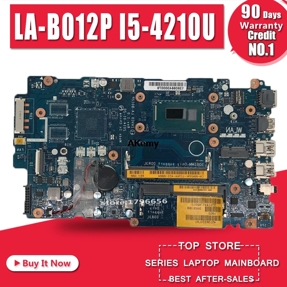 

FOR Dell Inspiron 5447 5442 5542 5547 Laptop Motherboard I5-4210U LA-B012P Motherboard tested 100% work