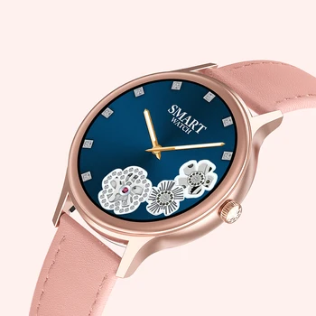 

Fashion Full Touch Smart Watch Women Electronics Ladies Wrist Watch For Android IOS Round Smartwatch for Gift Smart Clock Hours