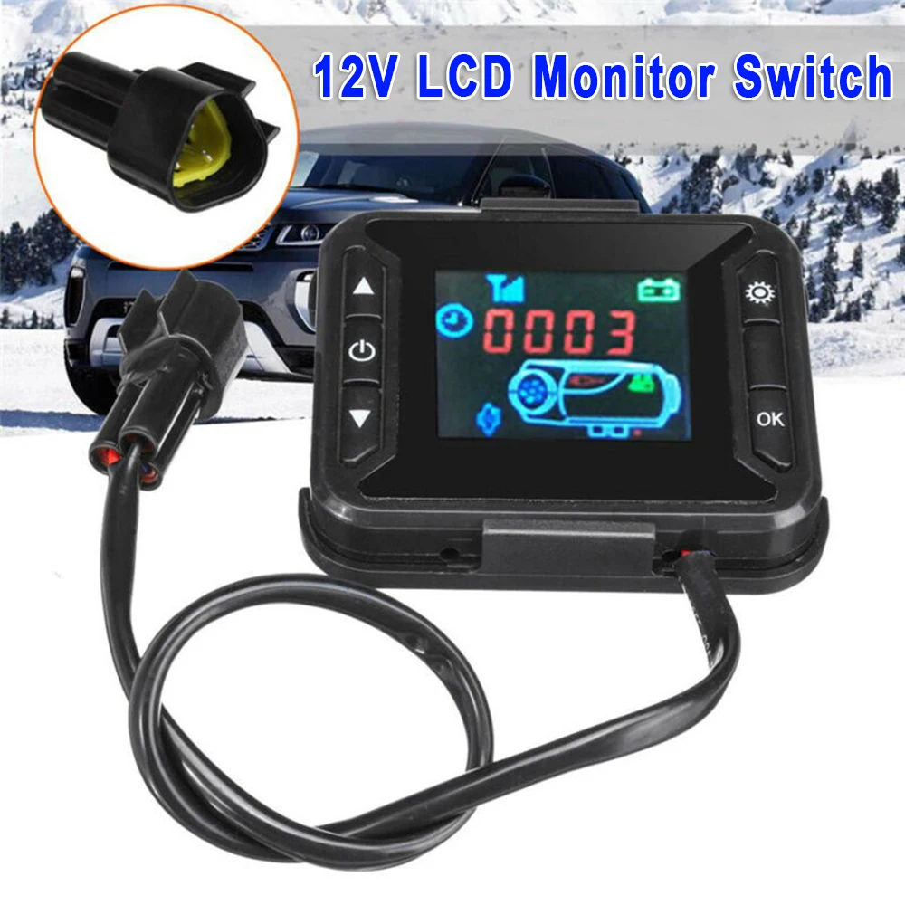 

12V LCD Monitor Air Parking Diesel Heating Heater Controller Switch Car Truck Brand New And High Quality