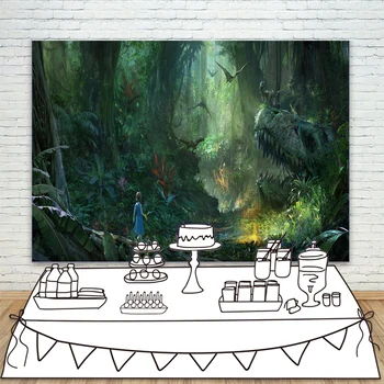 

Virgin Forest Backdrop for Party Old Ancient Tree Woods Jungle Photography Background Birthday Party Events Decoration Wallpaper