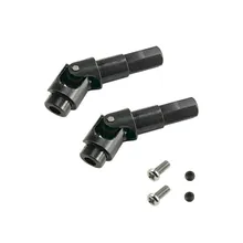 Pièces de mise à niveau et de Modification de l'essieu avant noir et argent, adaptées au modèle de voiture WPL /MN JJRC RC en métal