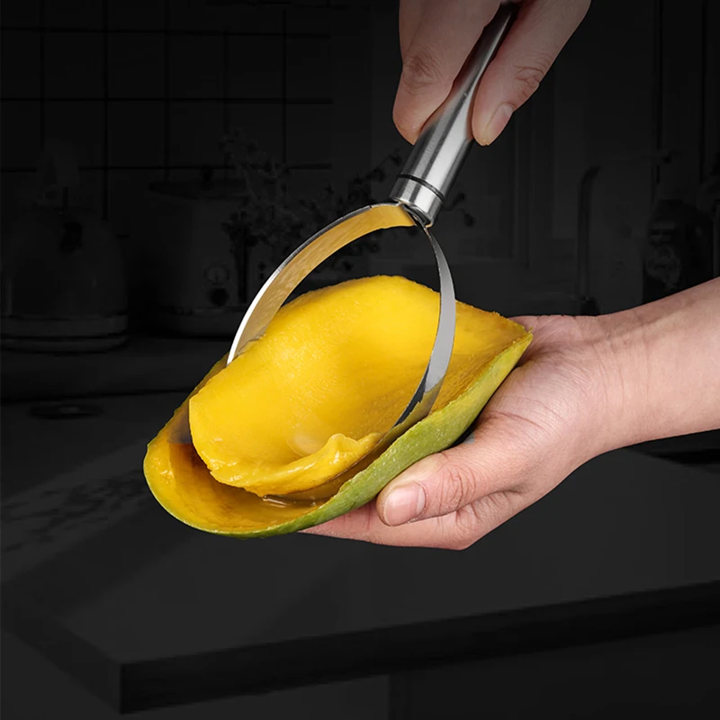 kitchen accessories tools mangoes kiwis fruit cutter machine flesh separator peeler stainless steel kitchen gadgets fruit peeler