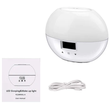 

Sunrise Alarm Clock, Upgrade Smart Wake Up Light with 9 Colors for Kids, Sunrise Simulation and Sleeping Mode Night Light for Be