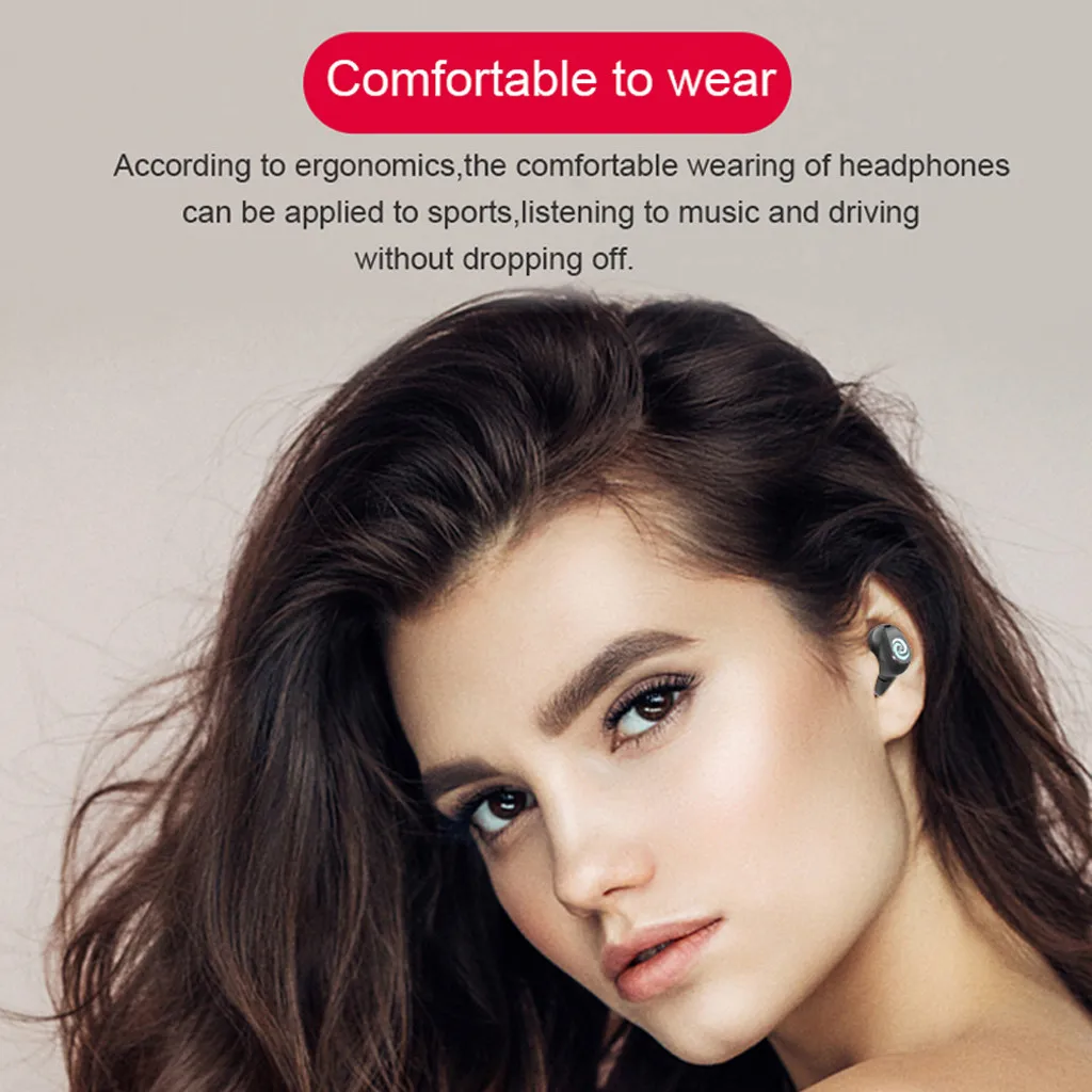 50# беспроводные наушники Bluetooth V5.0 TWS светодиодный дисплей с аккумулятором 2000 мАч гарнитура с микрофоном беспроводные bluetooth-наушники