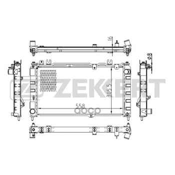 

Radiator OHL. DV. Lada Granta 11-zekkert art. mk-1508
