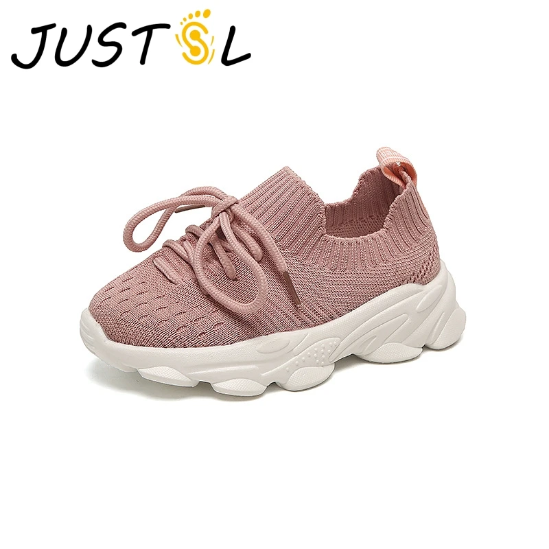 

JUSTSL Children's Fashion Sneakers Boys Girls fabric shoes Kids Breathable casual Running Sports Shoes Size 26-36