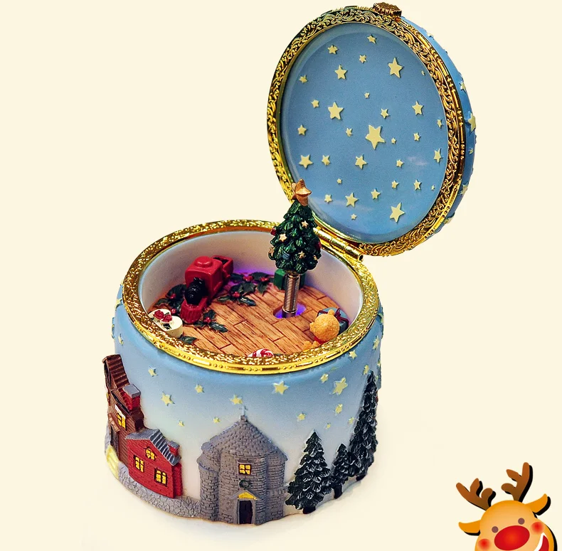 

Kids Girls Luxury Music Boxes Personalized Small Mini Engraved Christmas Music Box Birthday Gift For Girlfriend New 2020 II50YYH