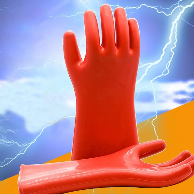 Home Insulation Gloves 12KV High Voltage Electrical Anti Electric Labor Leakage Prevention Rubber Home Gloves protective gloves safety gloves
