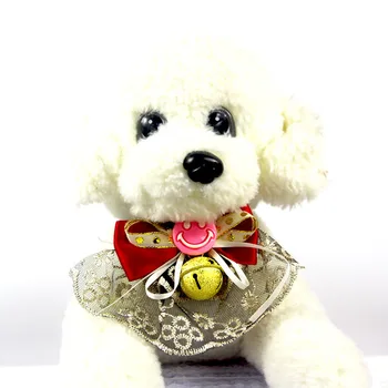 

20 PCS Cute Pet Puppy Dog Cat Bow Ties with Big Bell Adjustable Patterns Dog Bowties Dog Accessories Pet Supplies