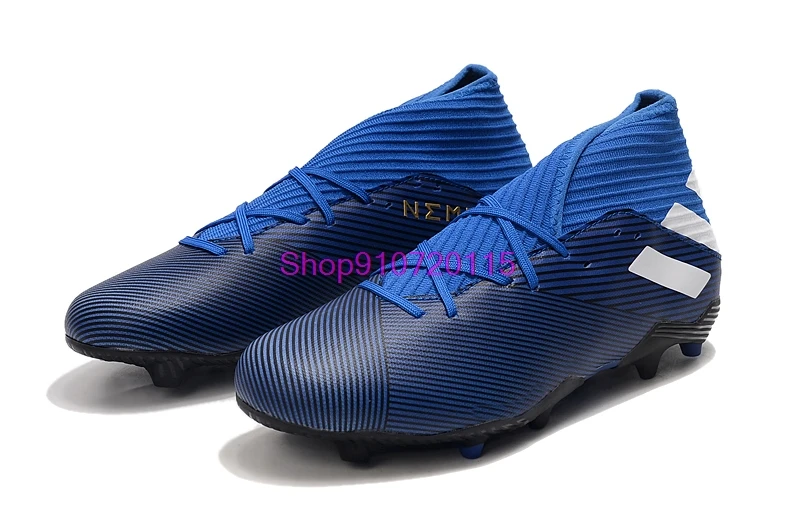 Оригинальные футбольные бутсы Adidas Nemeziz 19 3 FG высокие трикотажные мужские