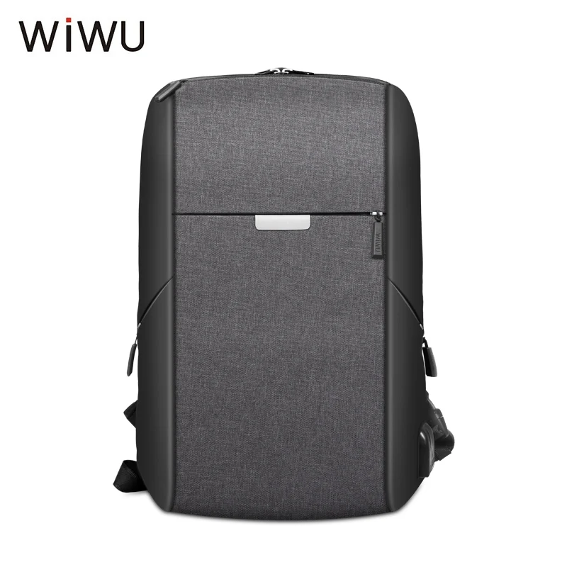 Cheap  2019 WIWU New Anti-thief USB Charging Men Laptop Backpack 15.6 inch Business Travel Bag Large Capac