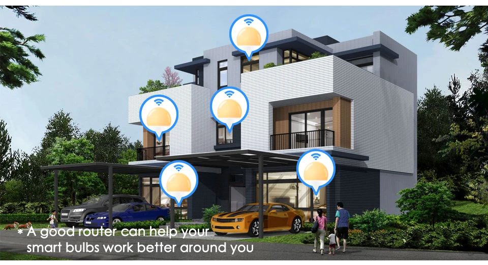 15 w b22 lâmpada led wifi app