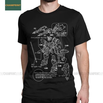 

Gundam Instructions T-Shirt Men Cotton T Shirt Anime Mech Robot Manga Japan Harajuku Gunpla Short Sleeve Tee Shirt Classic Tops