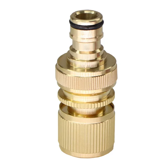Ght Szilárd Sárgaréz Kerti Tömlő Gyors Csatlakozó 3/4 "Hím Női Vízcsövek 16 Mm-Es Tengelykapcsoló-Adapterek Szivárgás Nélkül - Image 4