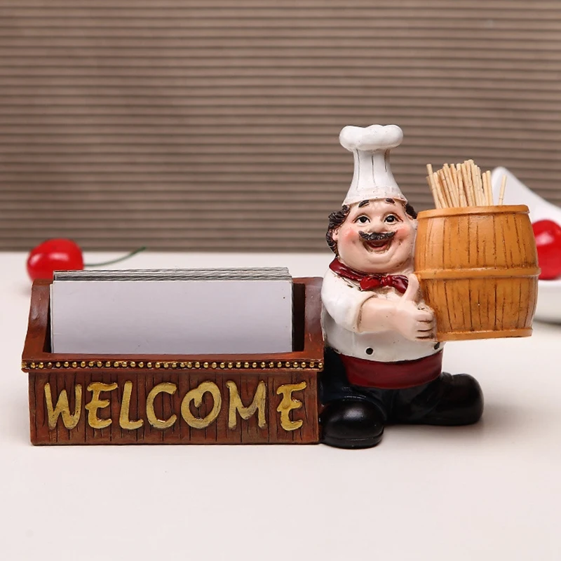 Decoration Toothpick Holder Restaurant Decoration Home Decoration Chef Toothpick Holder Business Card Holder