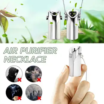 

Portable Air Purifier USB wearable necklace negative ionizer Anion personal air purifier PM 2.5 cleaner Air Freshener