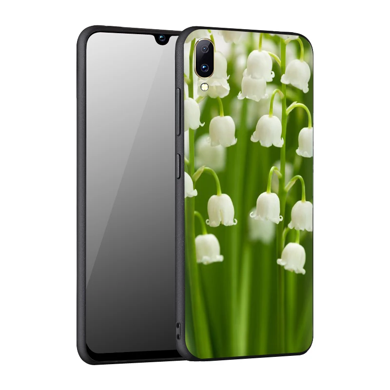 EWAU ландыша цветок силиконовый чехол для телефона VIVO Y11 Y53 Y55s Y81s V5 V7 V9 V11 V15 pro Y17 Y69 Y71