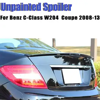 

For MERCEDES C Class W204 Coupe 2D Rear Trunk Boot Lip Spoiler 08-13 Gloss Black ABS Exterior Rear Spoiler