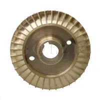 BQLZR 2 ชิ้น 6 ซม. OD 1.2 ซม. ID ทองเหลืองสองด้าน Keyway ใบพัดปั๊มอุปกรณ์เสริม 2