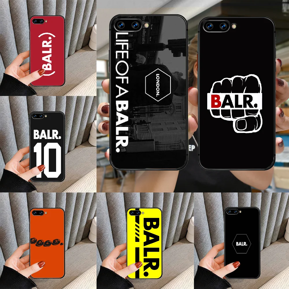 

Luxury Fashion Brand BALR Phone Case For HUAWEI honor nova 5 7 8 9 10 20 30 A C T I X Lite Pro black back pretty Etui painting