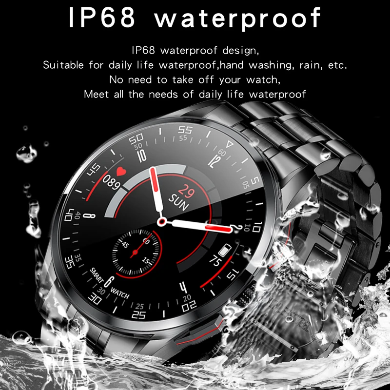 Men smart watch can Answer dial Bluetooth Call IP68 waterproof Sport watch 2021 New steel band smartwatch men for Samsung Huawei
