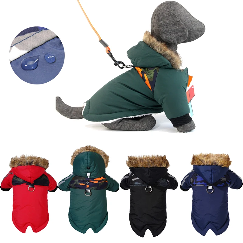 

Winter Pet Dog Clothes Warm For Small Dogs Puppy Costume French Bulldog Outfits Waterproof Reflective Jacket Chihuahua Clothing