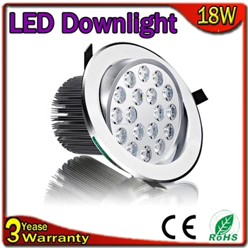 

10PCS/Lot Samsung Chip 3 Years Warranty LED Ceiling Light 18W LED Downlight Dimmable LED Down Lighting Bulb Recessed Spotlight