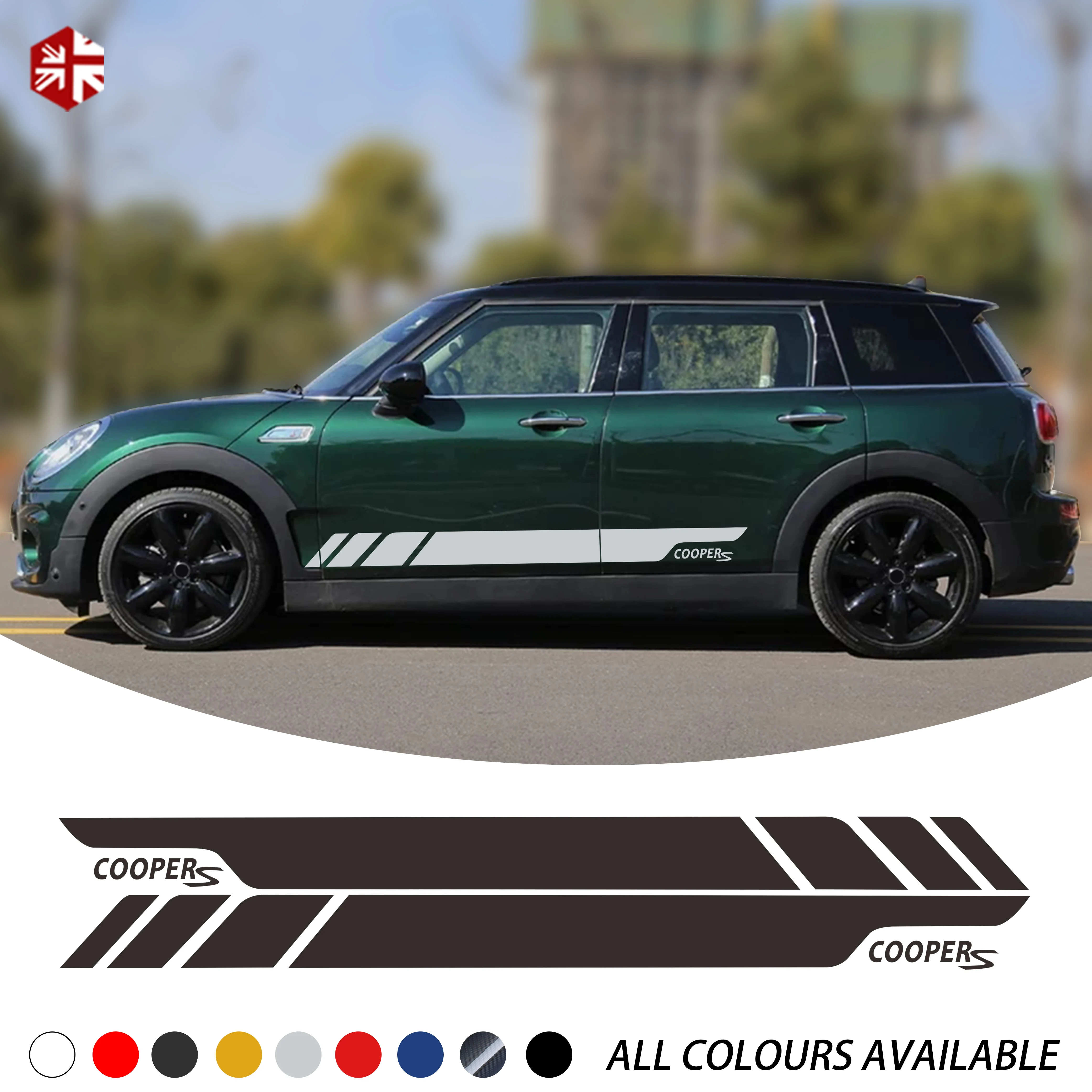 2 шт. автомобильный Стайлинг Cooper S графика виниловая наклейка гоночная дверь