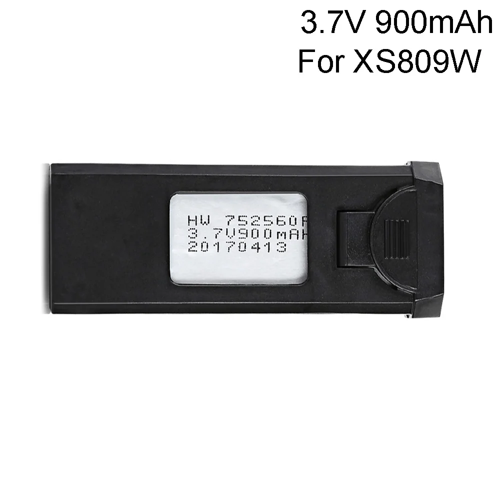 Оригинальный литий ионный аккумулятор 3 7 В 900 мАч для VISUO XS809 XS809W XS809HW батарея 30C lipo