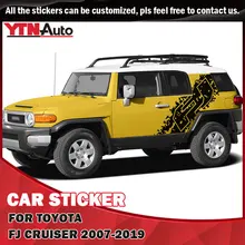 

Side Door Body Car Stickers FJ Letter Mudslinge Styling Graphic Vinyl Cool Car Decals For Toyota FJ Cruiser 2007-2017 2018 2019