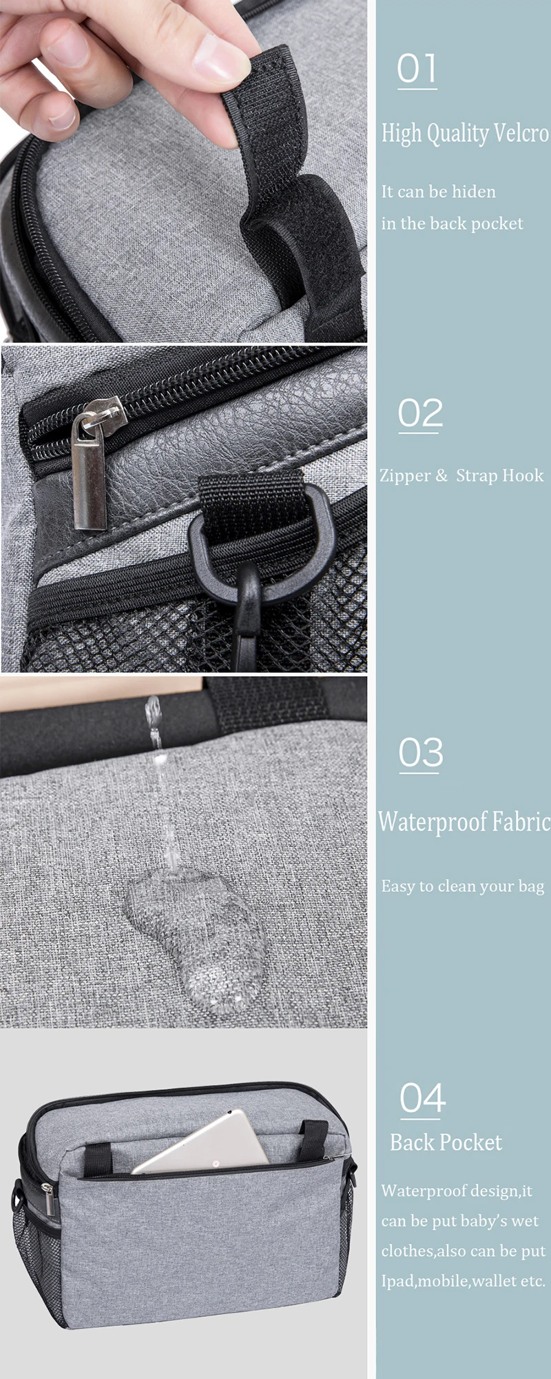 baby stroller accessories design	 Multifunction Baby Stroller Organizer Bag Maternity Mommy Diaper Bag Baby Stroller Travel Accessories Baby Carriage Nappy Bags orbit baby stroller accessories	