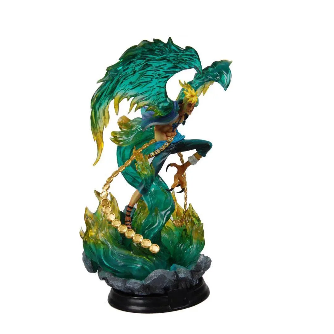 

New Voice Anime One Piece 1/4 Super Huge GK Phoenix Wings Statue Garage Kit Model Ornaments