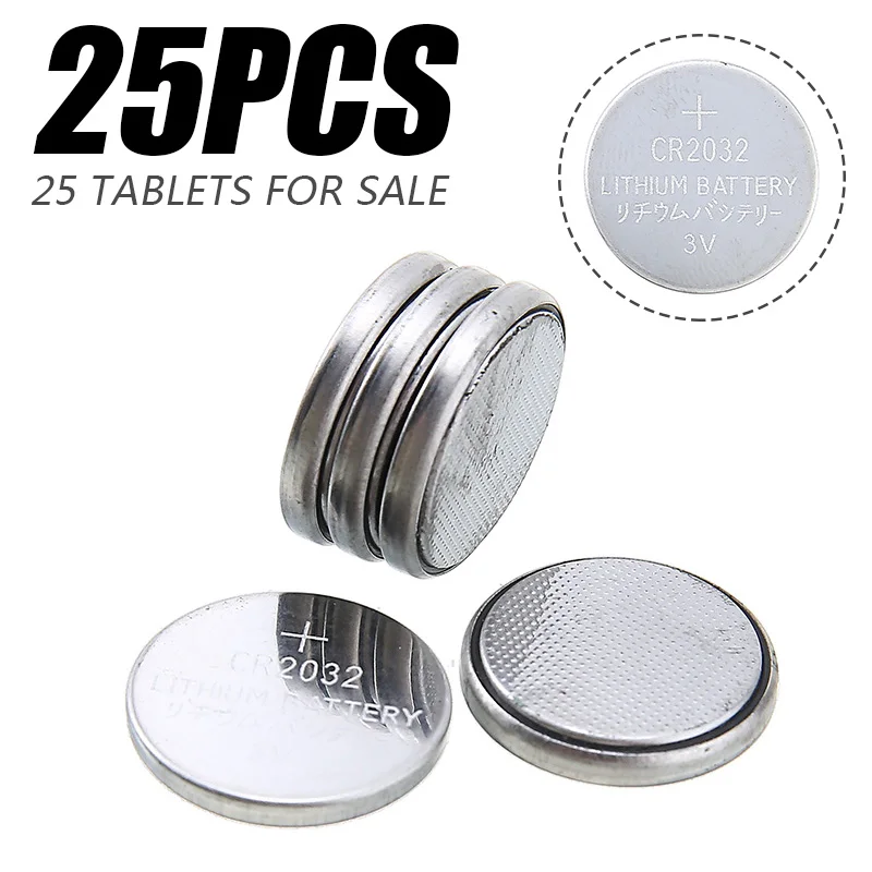 For Watches Calculators Toys 25pcs CR2032 3V Lithium Battery High Quality Electronics Button Cell Coin Batteries Mayitr | Электроника
